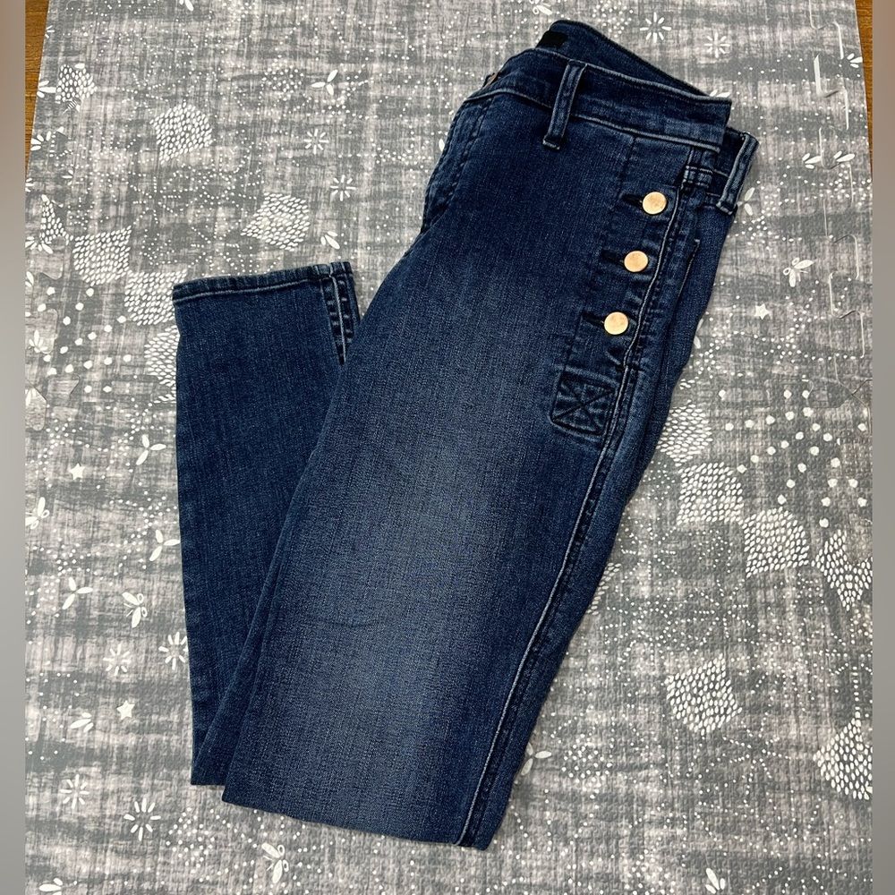 J Brand Denim Jeans with Side Buttons